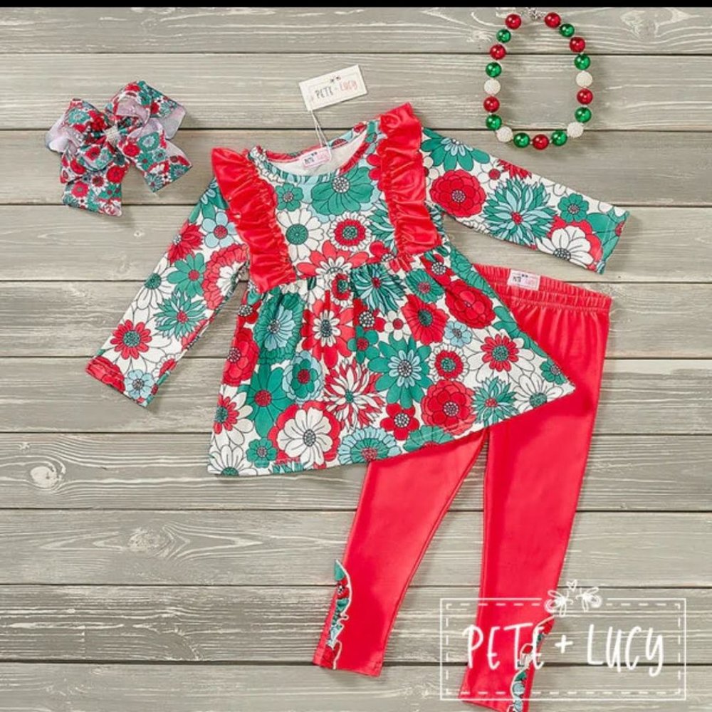 Bunches of Flowers 2 Piece Set